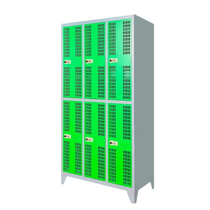 Green 6-door Ventilation Locker